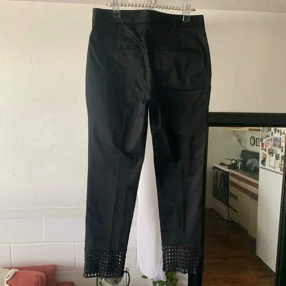 Zara High Waisted Crochet Ankle Dress Pants - Picture 4 of 5